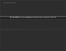 Tablet Screenshot of kurzreisen.cc